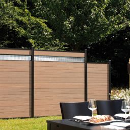 TraumGarten WPC-schutting Compleet pakket CLASSIC 5