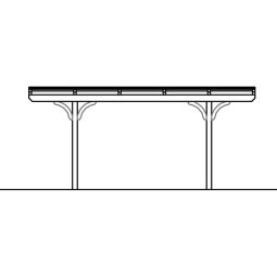 Skan Holz Dubbelcarport Odenwald Wit 4
