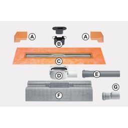 Schlüter-KERDI-LINE H douchegoot V4A roestvrijstaal 3