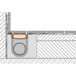 Schlüter-KERDI-LINE D douchegoot afdekking V4A 3