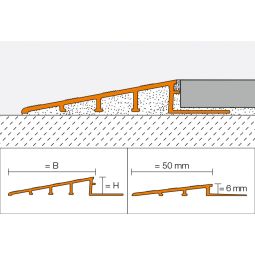 Schlüter-RENO RAMP AE overgangsprofiel Aluminium 3