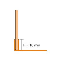 Schlüter-SHOWERPROFILE SPS 100 hellingswig V4A 4