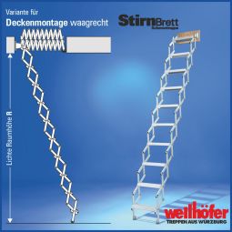 Wellhöfer schaartrap met voorzetbord horizontaal 8