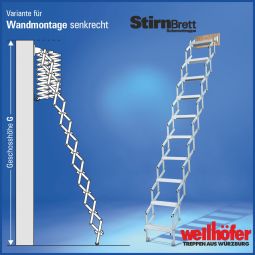 Wellhöfer schaartrap met voorzetbord verticaal 9