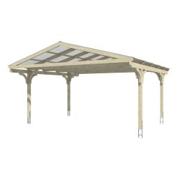 Skan Holz Dubbelcarport Westerwald Leisteen 3