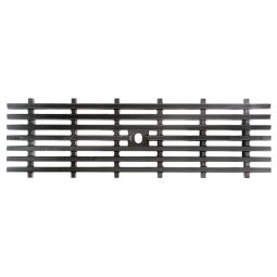 BIRCOlight gietijzeren afdekking met lengtestaaf voor afvoergoot NW100, 0,5m, instroomopening 73/10mm
