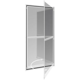 Windhager Insectenbescherming Expert Pendelscherm 100x210 cm Wit slingert in beide richtingen open en dicht
