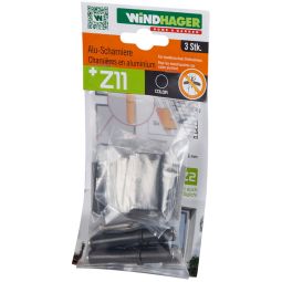 Windhager aluminium scharnieren voor deuren 3 stuks Scharnieren met trapeloos regelbare sluitkracht