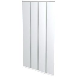Windhager Insektenschutz Plus vliegenscherm Deurvorhang 100x220 cm Wit overlappende polyesterbanen met beschweringslatten