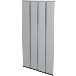 Windhager Insectenbescherming Plus Vliegenscherm Deuropening 100x220 cm Antraciet overlappende polyesterbanen met verzwaringsstaven