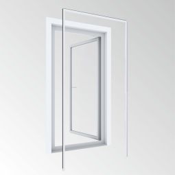 Windhager Insectenbescherming Expert Montageraam 125x245 cm Antraciet Boorvrije Aluminium-frame voor deuren tot 120x240 cm
