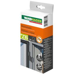 Windhager Vliegenscherm Klemelement voor Raamdeuren Antraciet voor een spoorloze bevestiging die het deurkozijn niet beschadigt