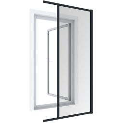 Windhager Insectenbescherming Plus Rolluik Deur 225x160 cm Antraciet Flexibel deurrolluik met terugtrekrem en windschermmotor