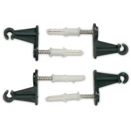 Windhager wandbeugel voor rankgitter groen, 4 stuks Houderclips voor veilige wandbevestiging van rankhilpen