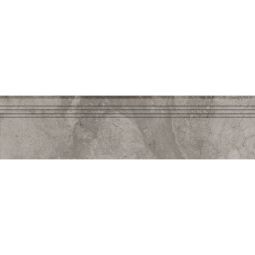 Wellker traptrede Simply Fossil Antraciet geglazuurd 30x120 cm Dikte 9 mm verschillende oppervlaktebehandelingen