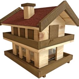 Windhager vogelvoederhuis landhuisstijl XL voedersilo voederstatie Grootte: 24x29,5x39 cm, ruimte voor ongeveer 8 L vogelvoer