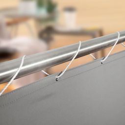 Windhager balkonscherm Malta zilvergrijs 90x500 cm privacymat rol Robuuste balkonschermrol in zilvergrijs