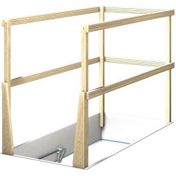Wellhöfer luikbeveiliging uit hout, BxHxL: 700x900x140 mm