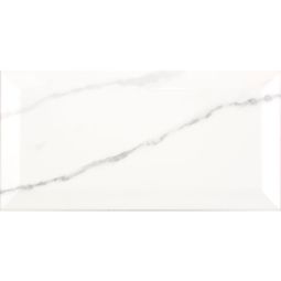 Facettegels Metro Carrara glanzend 10x20 cm Dikte 8 mm 1 verpakking = 25 stuks