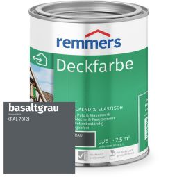 Remmers Deckfarbe basaltgrijs RAL 7012 Perfecte oplossing voor onderdakafwerkingen, tuinhuizen, tuinafscheidingen, gevels en speeltoestellen voor kinderen
