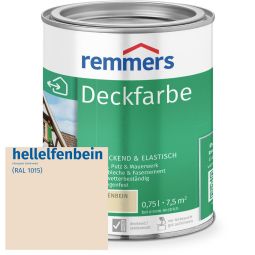 Remmers Deckverf lichtelfenbein RAL 1015 Sterke weerbestendigheid, hoge dekkracht, waterbasis