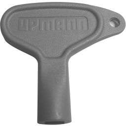 Upmann sleutel voor vierkante kunststof passend bij alle Upmann kacheldeuren