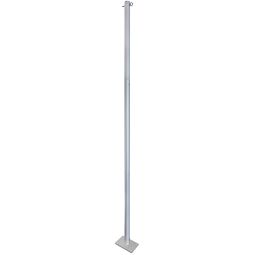 Windhager Zonnezeilmast Set Basic uit aluminium, masthoogte 243 cm