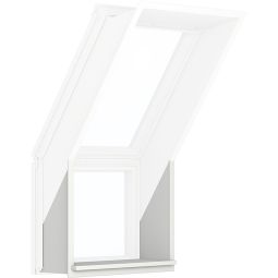 VELUX Dakraambinnenlijst-aanvullingselement LVI 2000 Wand/Gevel Kunststof wit, afdekkingslijsten wit geflokteerd incl. dampremmende folie BBX