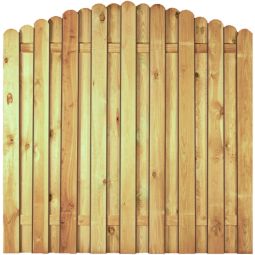 T&J Schutting Lieke Boog Schutting Planken omheining Schutting boog 180x180/160 cm, geïmpregneerd, regelafmeting ca. 20x65 mm, gladde latten ca. 14x120 mm dik