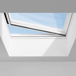 VELUX platdakraam basiselement 3-voudige beglazing CVU 0325Q kunststof Solar incl. VELUX INTEGRA draadloze wandschakelaar en regensensor (io-homecontrol)