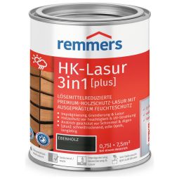 Remmers HK-Lasur 3in1 plus ebbenhout RC-790 Sneldrogende premiumbeits - oplosmiddelarm & met sterke vochtbescherming