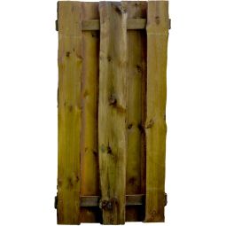 T&J Schutting SEELAND Zichtscherm Planken omheining SEELAND schutting uit ruwe grenenhout/spar, geïmpregneerd, met bast- en schorsresten – natuurlijk, rustiek, duurzaam