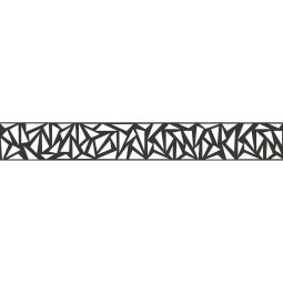 GroJa Steekzaun Designelement Triangle Aluminium Antraciet DB 703 Poedergecoat, 179,5x25,5x0,15 cm, zonder Adapterlijsten-set