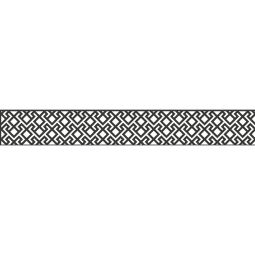GroJa steekzaun Designinzet Abstract Aluminium Anthrazit DB 703 Poedergecoat, 179,5x25,5x0,15 cm, zonder adapterlijstset