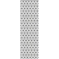 GroJa XL-Designinzet Cube aluminium antraciet DB 703 schutting 60x180 cm, met rondom lopend frame, inclusief bevestigingsmateriaal