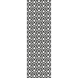 GroJa XL-Designeinsatz Abstract Aluminium Anthrazit DB 703 schutting 60x180 cm, met rondom lopend frame, inclusief bevestigingsmateriaal