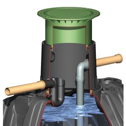 GRAF uitbreidingspakket 1, combinatie voor externe filter voor Platin en Carat regenwatertanks