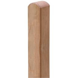 T&J Paal Douglas Kop afgerond Palen van Douglas, 9x9 cm, onder druk geïmpregneerd, afgeronde kop – geschikt voor CLASSICO, BASENO, SAIGON & meer, in 100/190 cm
