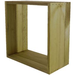 T&J LABO-3D ramen Decoratief raam van oliebehandelde wilg 36x36x17 cm – passende aanvulling voor het LABO-3D wilgenvlechtwerksysteem voor stijlvolle accenten