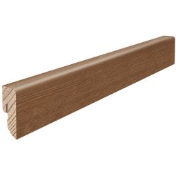 HARO Stekplint Cube Barnsteen eik Plinten Massief houten kern, warme houtachtige uitstraling, met mat geoliëde oppervlakte, glad of gestructureerd