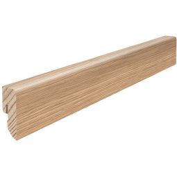 HARO Steckplint Cube Eik purowit Plinten Modern kubus-profiel met matte oppervlakte in zuiverwit