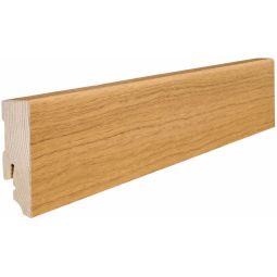 HARO Stekplinten Cube Eik rustiek Eikenfurneer met knoopgehalte, matte oppervlakte, afmetingen 16x58 mm, 2,2 m