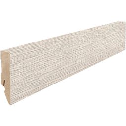HARO clickplint Cube Eik Breda lichtgrijs Plint 2200x16x58 mm, gefineerd, moderne lichtgrijze hout-uitstraling
