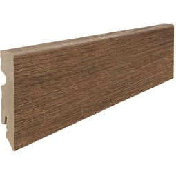 HARO stekplint Cube Eik Eleganza Flavia gerookt plinten Donkere, elegante houtlook in twee hoogtes voor veeleisende ruimteconcepten