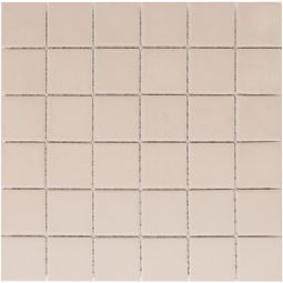 Wellker keramische mozaïek fijnsteengoed wit mat R11 30,6x30,6 cm antislip mozaïektegels De mozaïekmatten zijn geglazuurd, netbeplakt en laten zich snel en eenvoudig leggen.