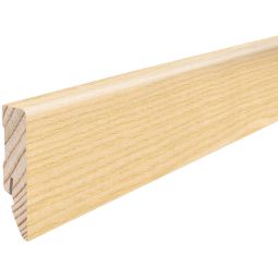 HARO Steekafdeklijst Cube Es Plint 16x58 mm, echt hout fineer, discrete nerf