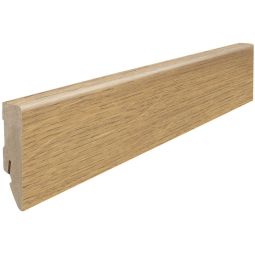 HARO aansluitplint Cube eik Scarpa natuur plinten 2200x16x58 mm, klassieke-natuurlijke houtuitvoering, weerbestendig en veelzijdig inzetbaar