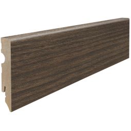 HARO Stekelement sockellijst Cube Acacia Vario MDF-bekleed Plinten MDF-profiel met robuuste foliebekleding, modern acaciadecor, ideaal voor laminaatvloeren