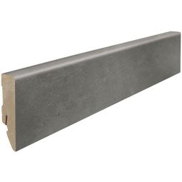 HARO Steekafdeklijst Cube Tegel Beton donker steenstructuur Voegen 2200x16x58 mm, donkere betonlook, modern en weerbestendig voor urbane ruimteconcepten