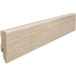 HARO Steekafdekking Cube Chevron Eik wit Plinten 2200x16x58 mm, gefineerd, licht houtlook met veelzijdigheid